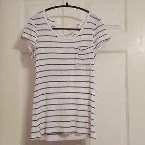 Soft striped shirt with cute pocket on the front a